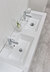 VASK LIFESTYLE CONCEPT 1160 TYNDT PORCELÆN DOBBELTVASK