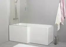 Badekar med bruseniche