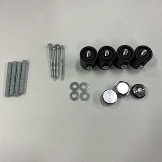 Monteringssæt Arc Håndklædetørrere Sort