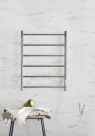 Håndklædetørrer Home 530X680 Rustfri Højre