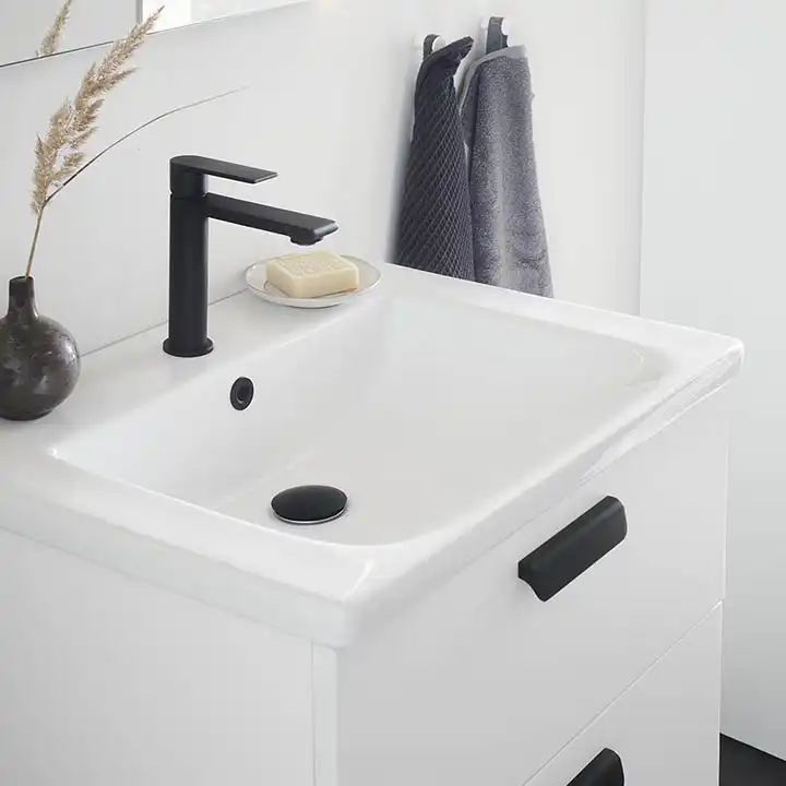 Håndvaskbatteri Noro blandingsbatteri i mat sort