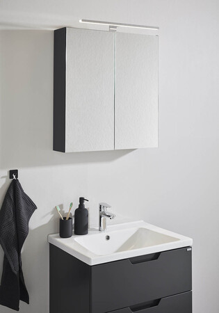 Spejlskab Flex Antracit 600