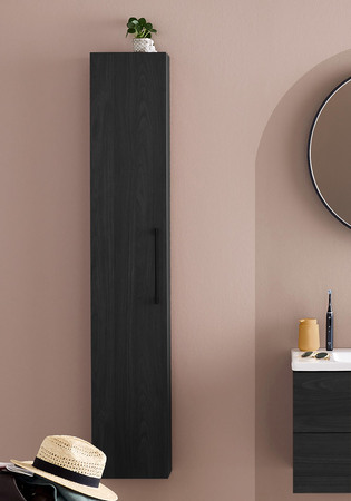 Højskab Multi Sort Trætekstur