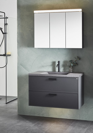 Spejlskab Flex Antracit 900