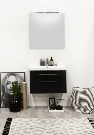 Underskab  Fix Trend 750 Sort Mat Med Håndvask