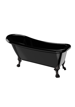 Badekar Old England 153 Sort Med Sorte Løvefødder