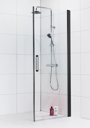 Brusedør Frost C 70 Sort Klart Glas