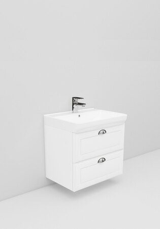 Living Modell 2.3 600 Hvid Mat Fasad Rammeme