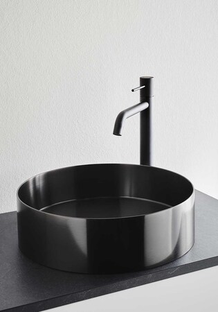 Vask Icon Børstet Sort Krom