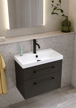 Underskab Fix Trend Sort Trætekstur Med Håndvask 550