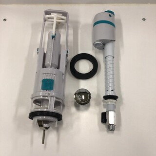 Wc-Påfyldningsventil & Spolventil Med Knap