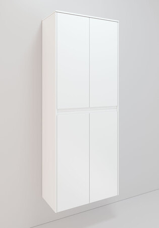 Modell 160 350D Højskab H1658, Hvid Mat