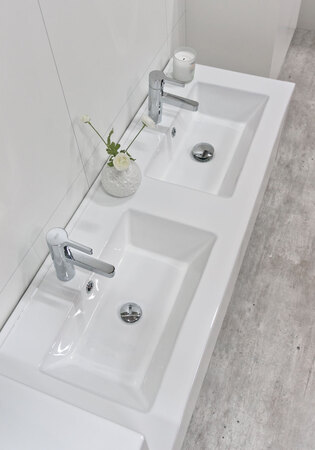 Vask Lifestyle Concept 1160 Tyndt Porcelæn Dobbeltvask