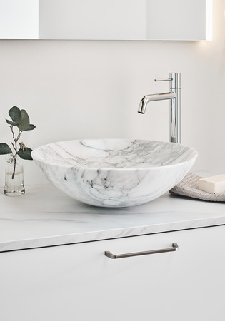Vask Marble Hvid