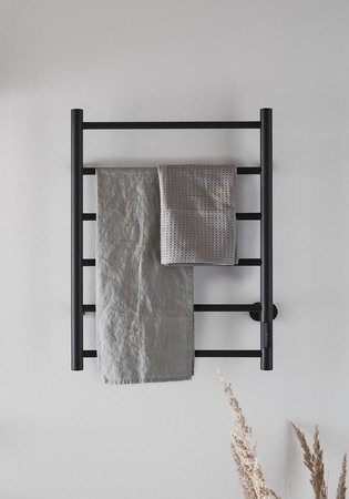Håndklædetørrer Home 530X680 Sort Højre