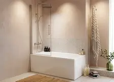 Badekar med bruseniche