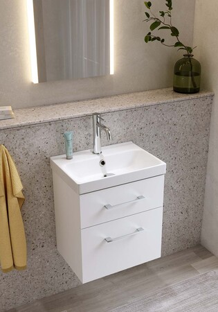 Underskab Fix Trend Vit Matte Med Håndvask 420